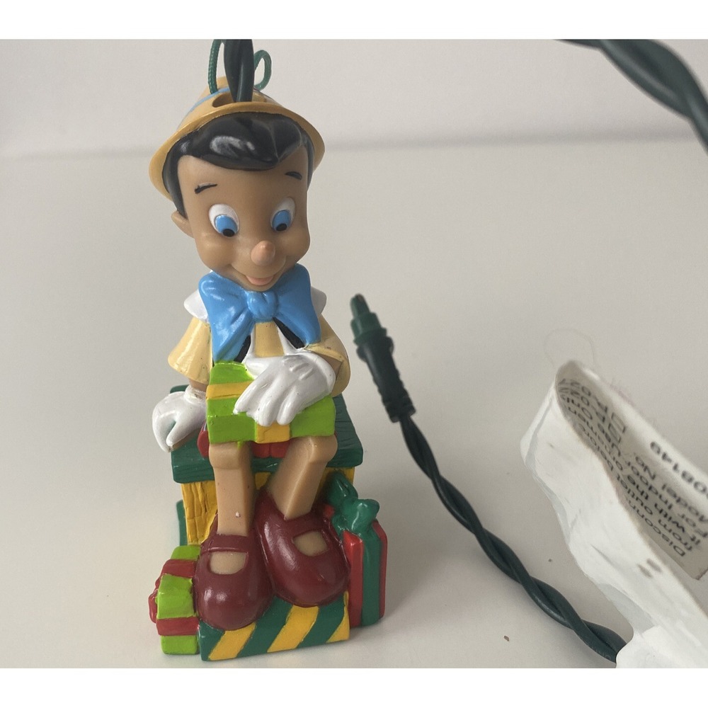 Disney Classics Pinocchio Light Up Christmas Ornament Plug In